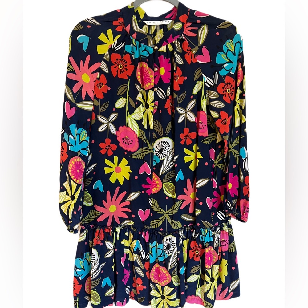 Trina Turk Multicolor Floral Dress